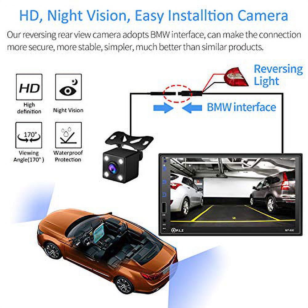 P.L.Z MP-800 Car Multimedia Stereo System with HD Reverse Camera