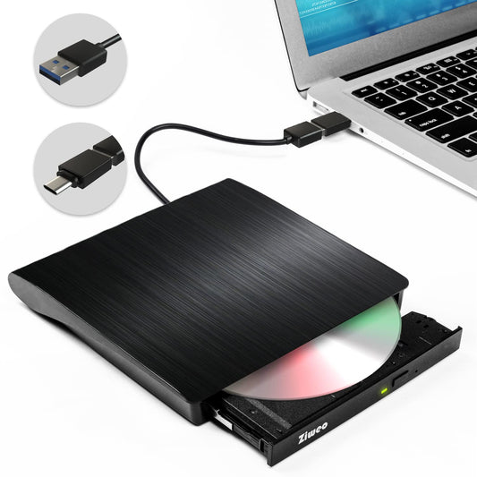 External Mobile USB 3.0 Slim Portable Optical Drive