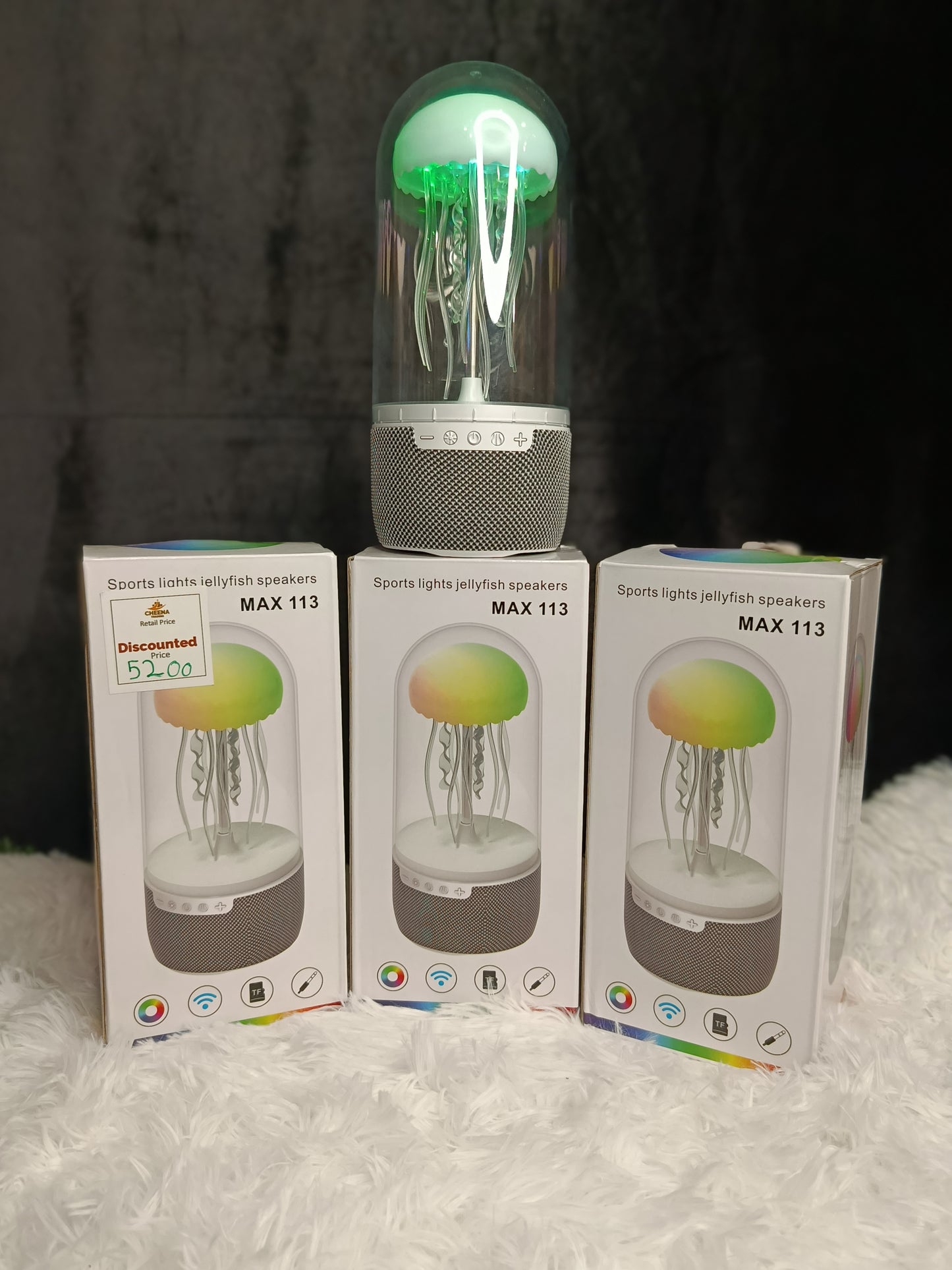 🎶 MAX 113 Ambient Jellyfish Bluetooth Speaker