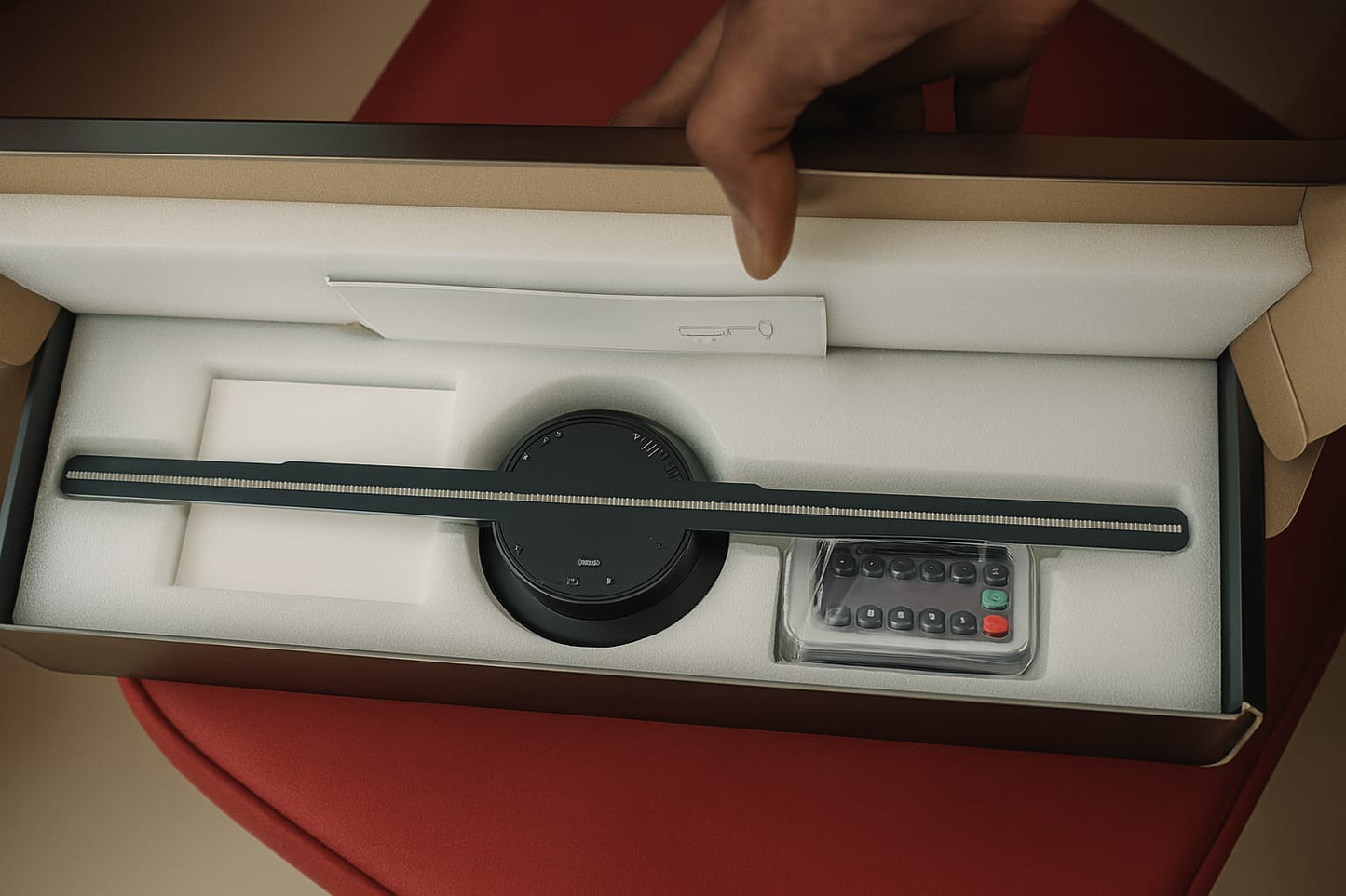 Hologram led fan in 3D resolution.