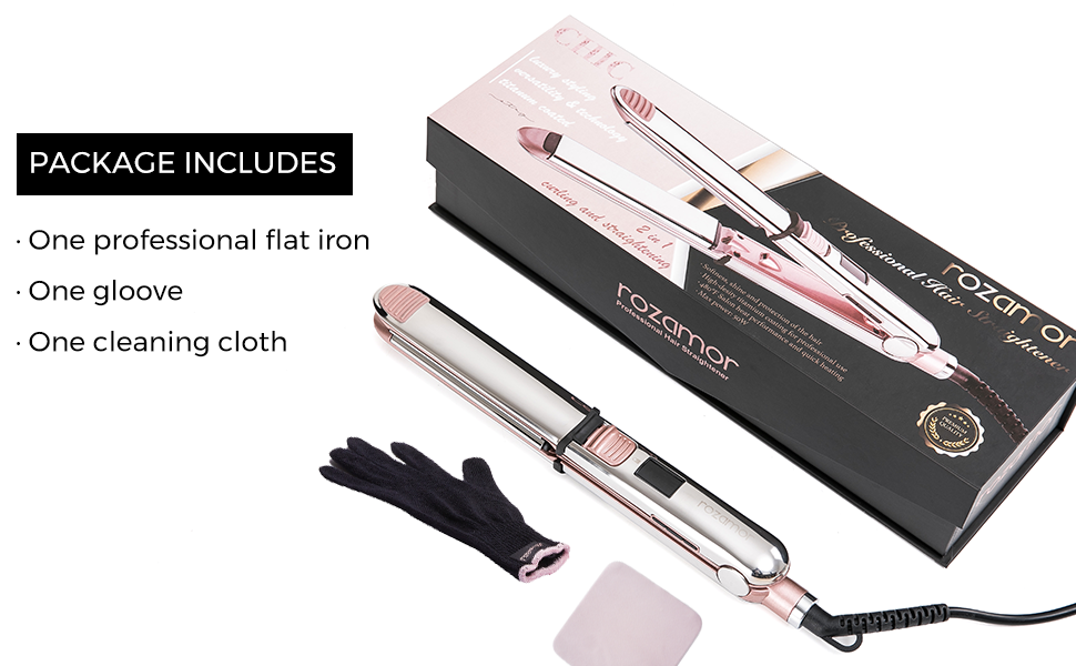 Professional Hair Straightener with Titanium Plates