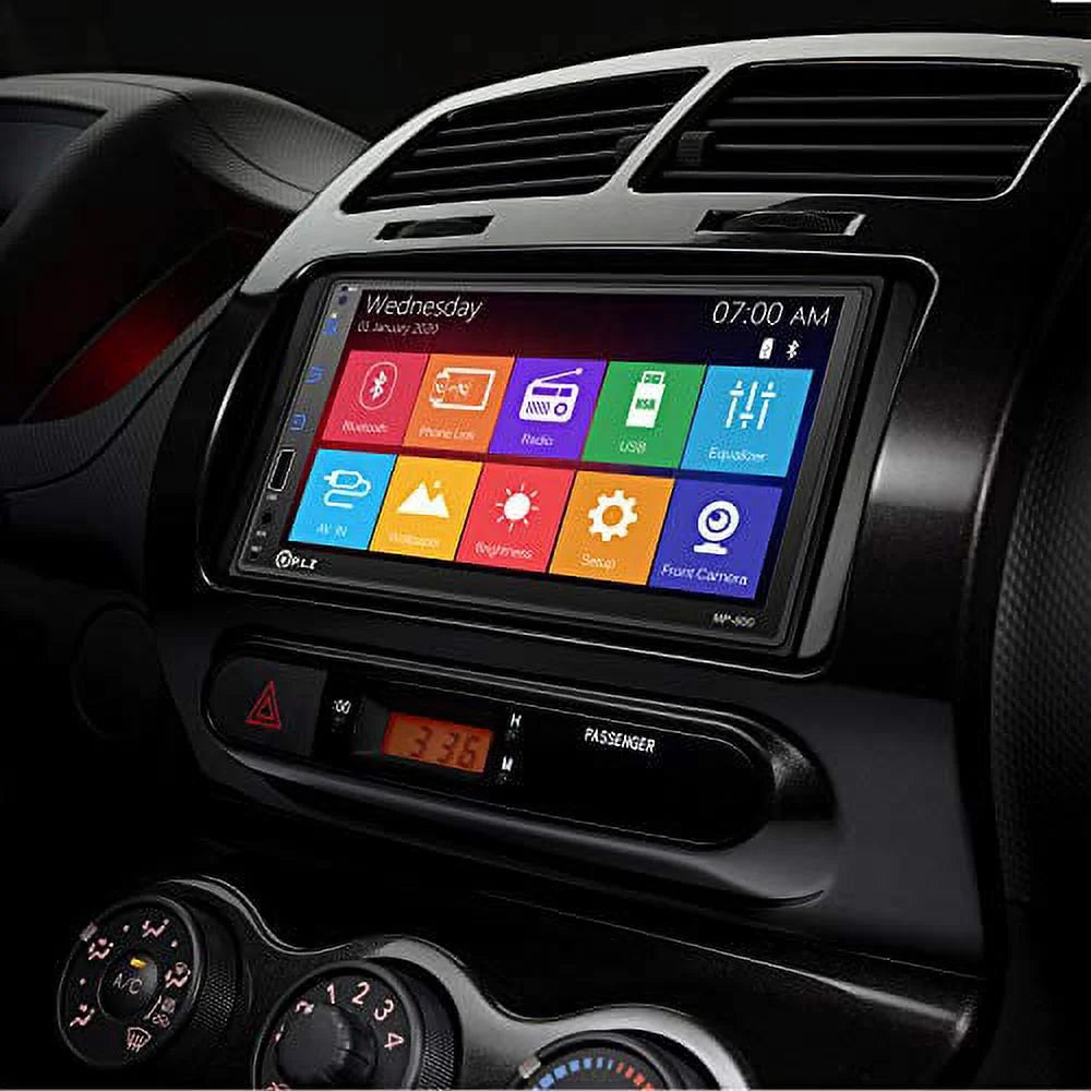 P.L.Z MP-800 Car Multimedia Stereo System with HD Reverse Camera