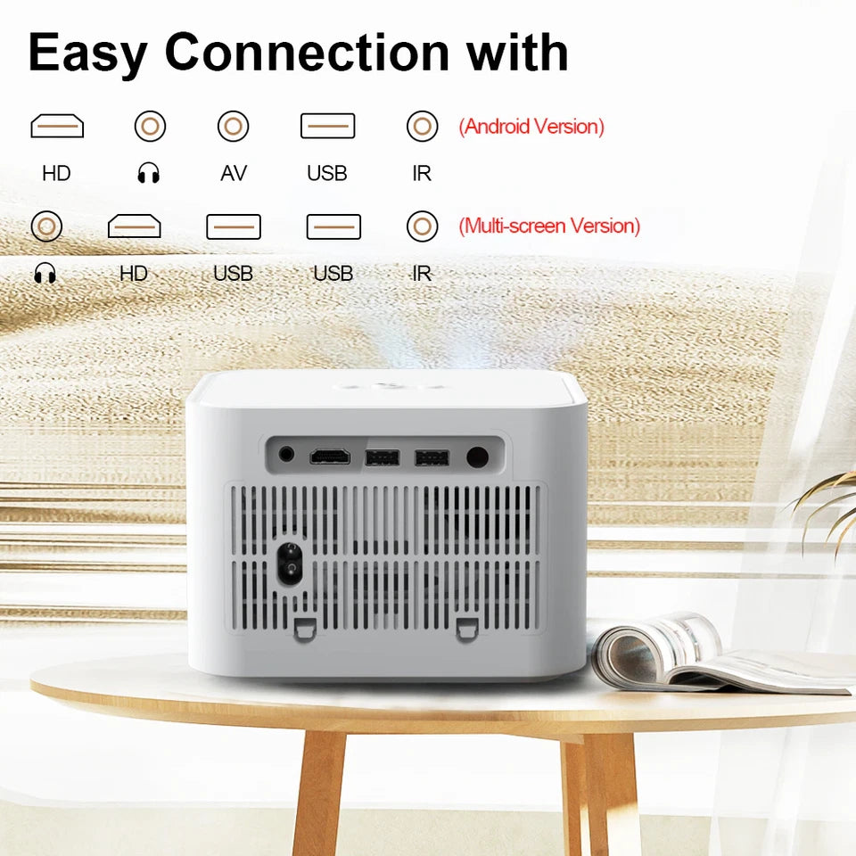 Thundeal TD91 Multi-Screen Projector – Android 9.0, WiFi & Bluetooth Compatible
