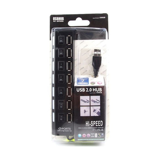 USB 2.0 Hi-Speed Hub – 7 Ports with Individual Power Switches