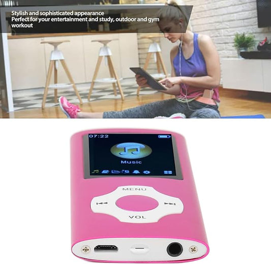 Portable MP3 Music Player with FM Radio & Voice Recorder – Supports 64GB Memory Card