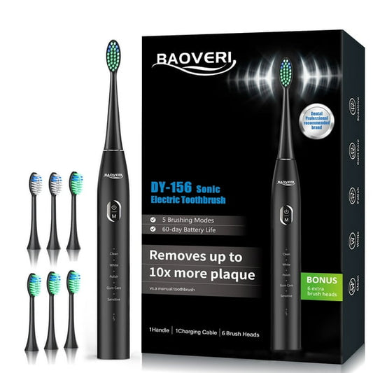 Rechargeable Sonic Electric Toothbrush – 5 Modes for Deep Cleaning, Whitening &amp; Gum Care