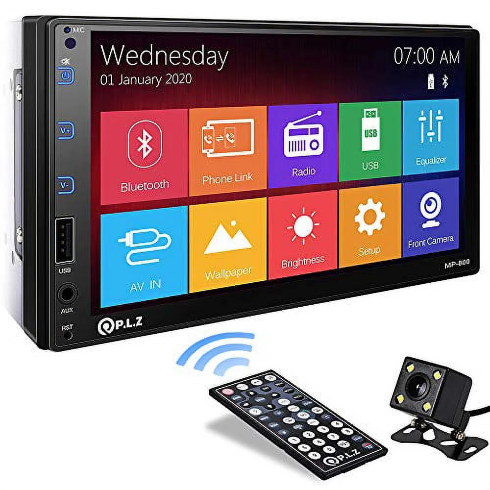 P.L.Z MP-800 Car Multimedia Stereo System with HD Reverse Camera