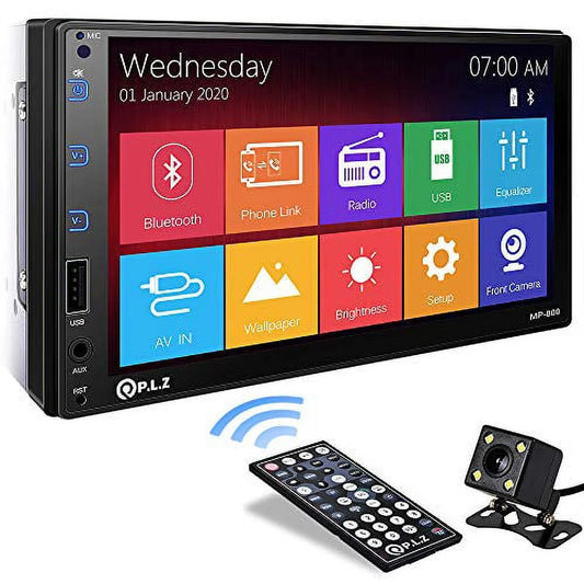 P.L.Z MP-800 Car Multimedia Stereo System with HD Reverse Camera