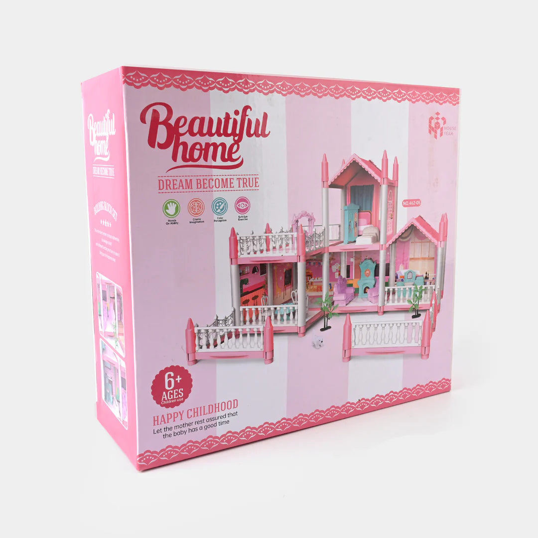 Beautiful Home Dollhouse Playset – Dream Become True