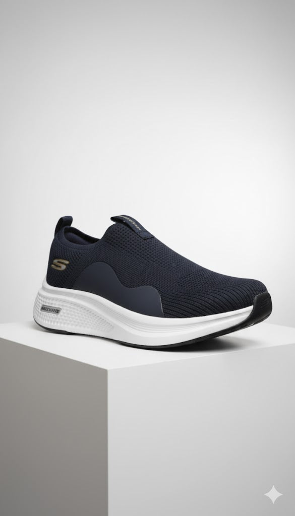 Elite Comfort, Effortless Style: Navy Slip-On Max Cushion Sneaker sizes 40 to 45
