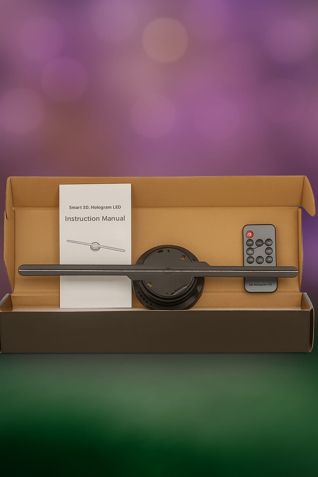 Hologram led fan in 3D resolution.