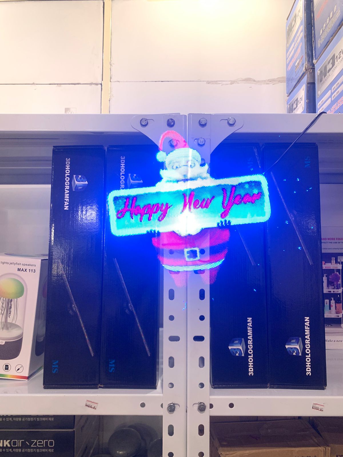 Hologram led fan in 3D resolution.