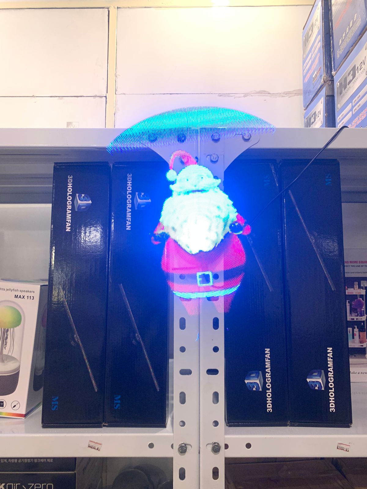 Hologram led fan in 3D resolution.