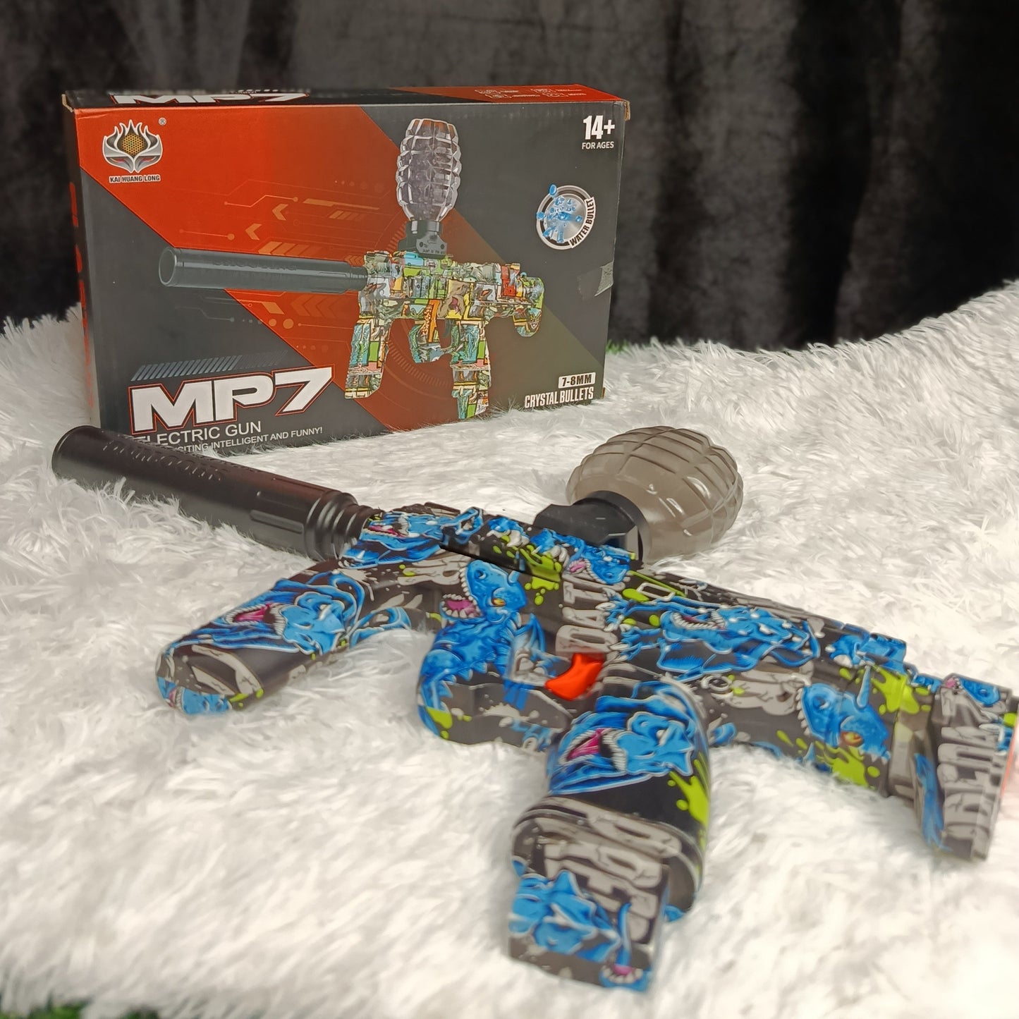 Electric MP7 Gel Ball Blaster Toy Gun with Crystal Water Beads&nbsp