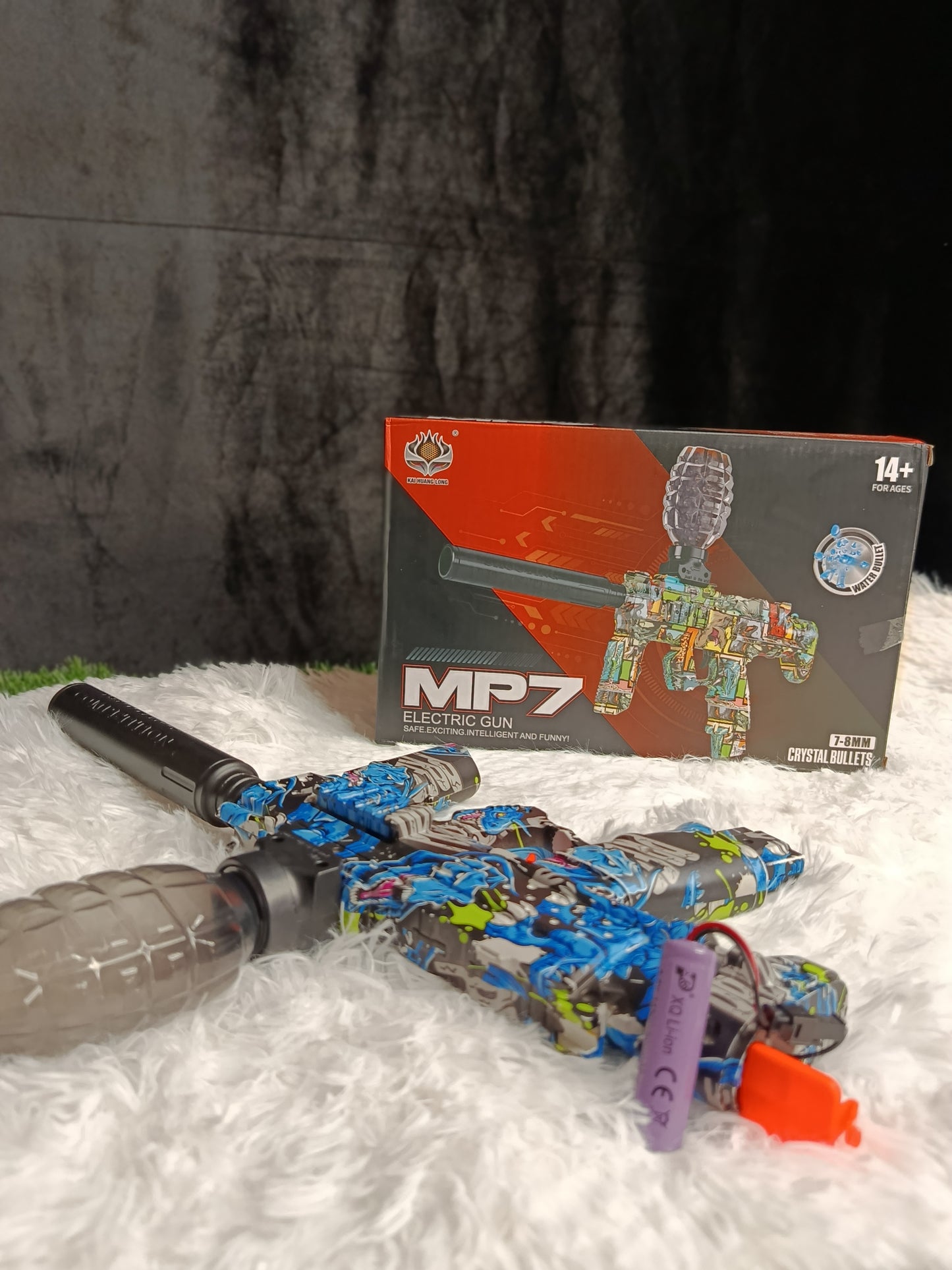 Electric MP7 Gel Ball Blaster Toy Gun with Crystal Water Beads&nbsp