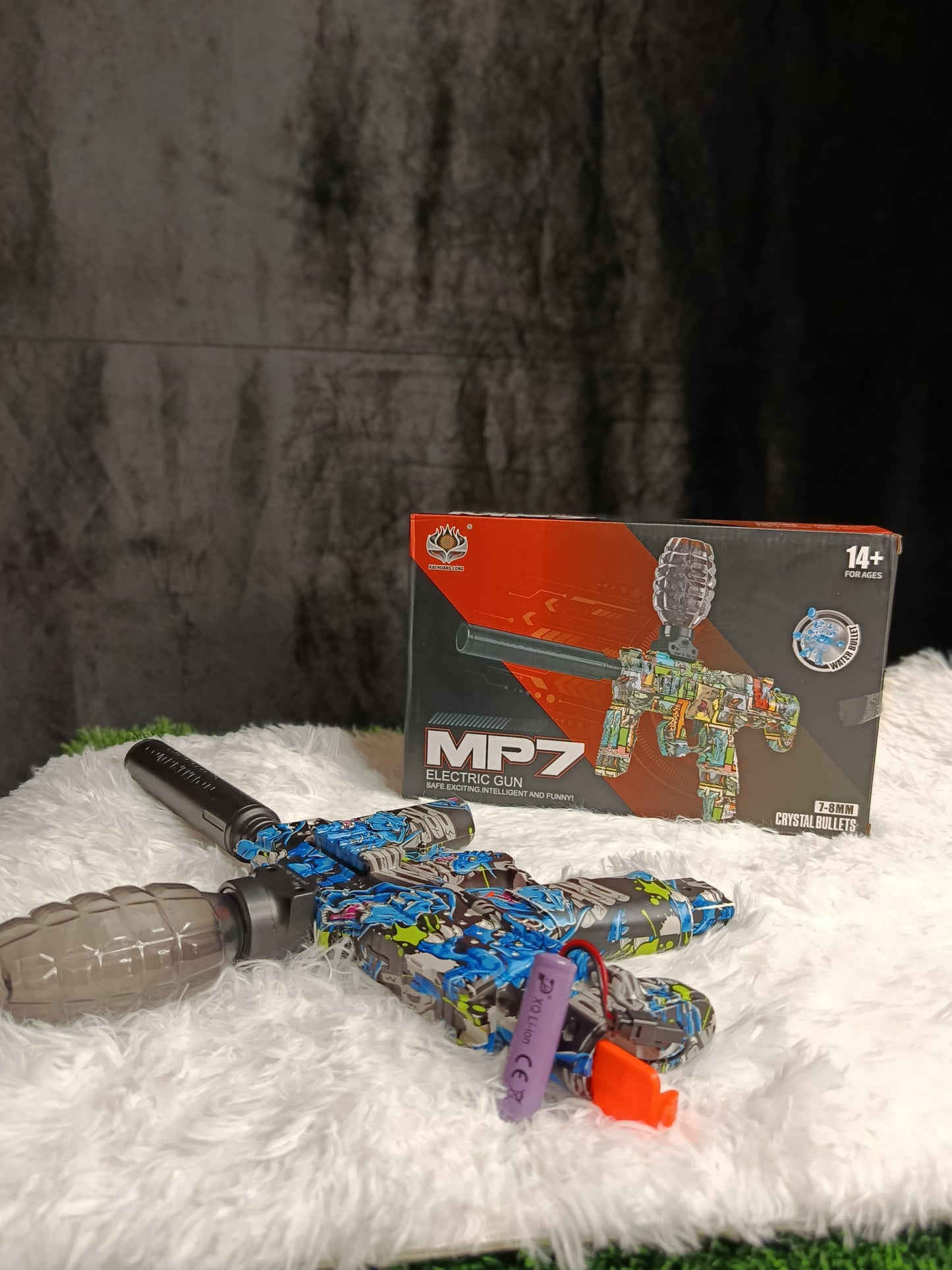 Electric MP7 Gel Ball Blaster Toy Gun with Crystal Water Beads&nbsp