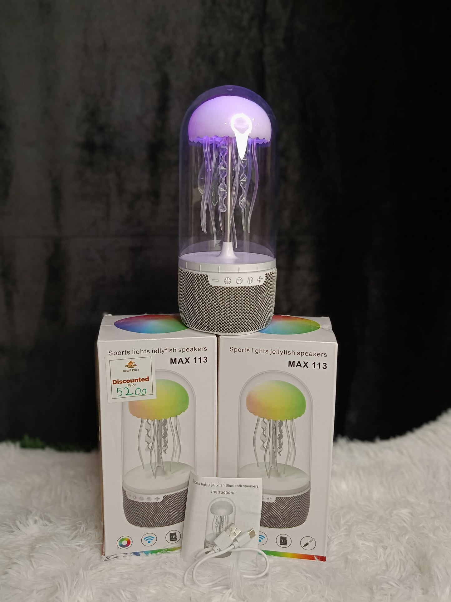 🎶 MAX 113 Ambient Jellyfish Bluetooth Speaker