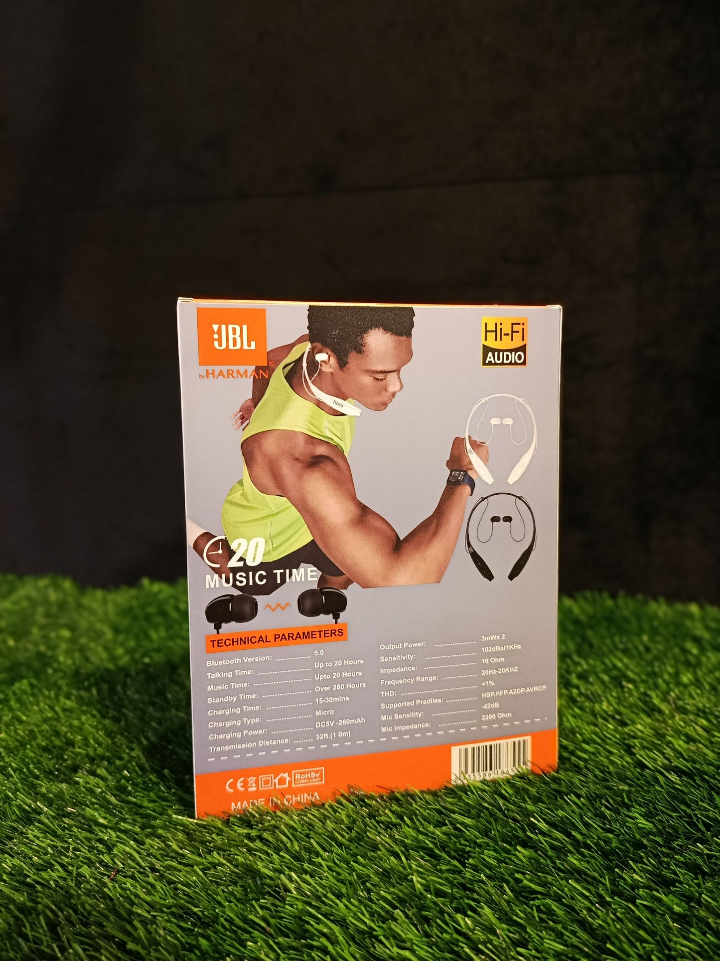 JBL by Harman Hi-Fi Wireless Neckband – 20H Music Time & High-Definition Audio