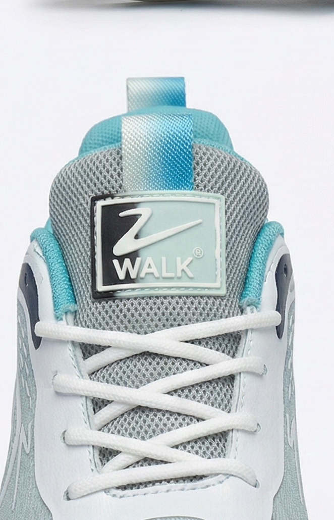 Men's Light Blue Mesh Performance Running Shoe