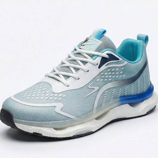 Men's Light Blue Mesh Performance Running Shoe
