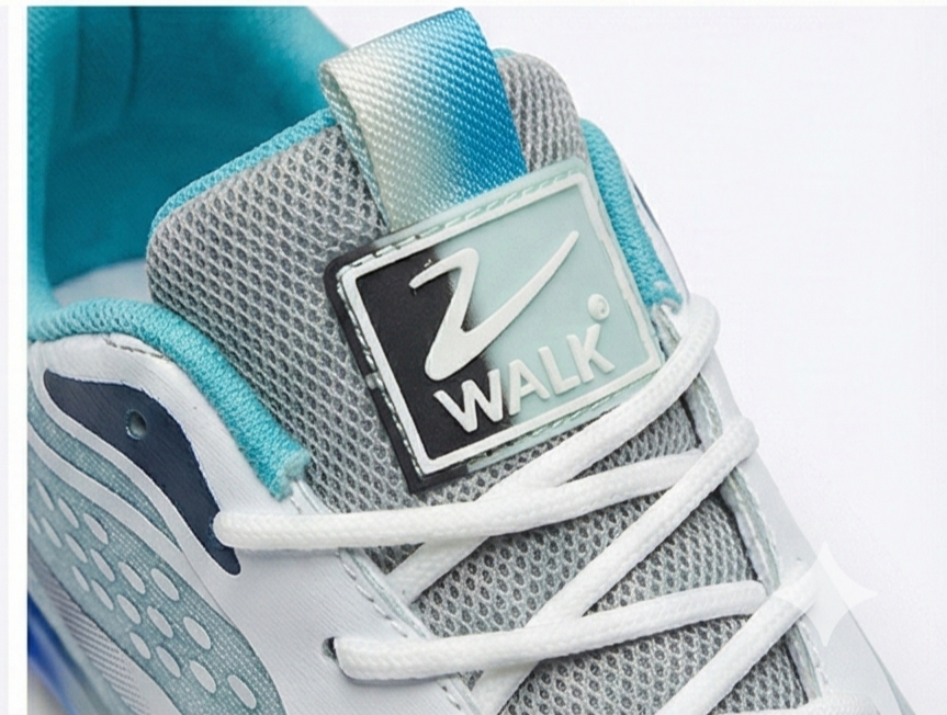 Men's Light Blue Mesh Performance Running Shoe