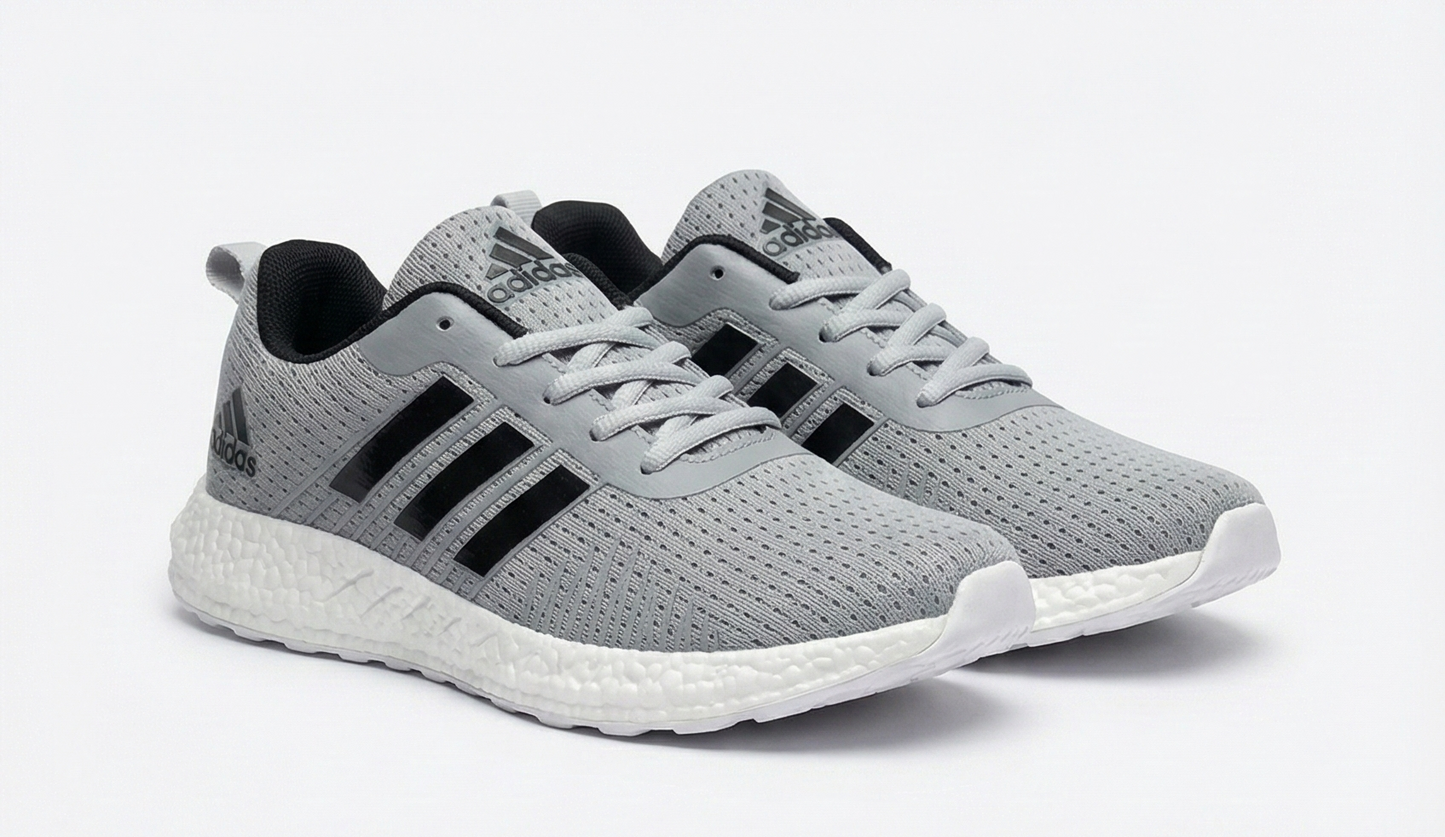 Adidas ComfortStride Grey Breathable Mesh Running and Everyday Sneakers