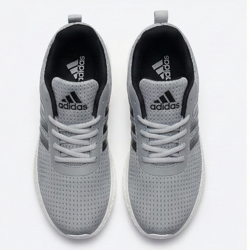 Adidas ComfortStride Grey Breathable Mesh Running and Everyday Sneakers
