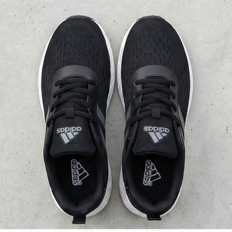 Adidas Black Mesh Performance Running and Everyday Versatile Sneakers