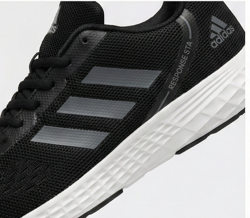 Adidas Black Mesh Performance Running and Everyday Versatile Sneakers