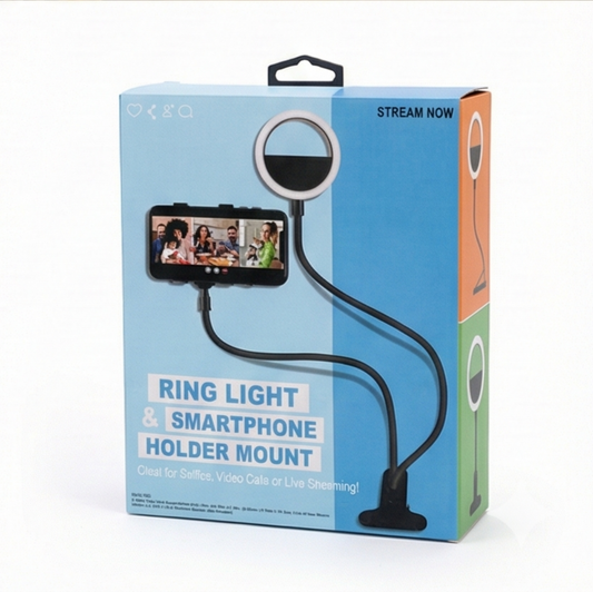 💡 Professional 2-in-1 Ring Light & Smartphone Mount