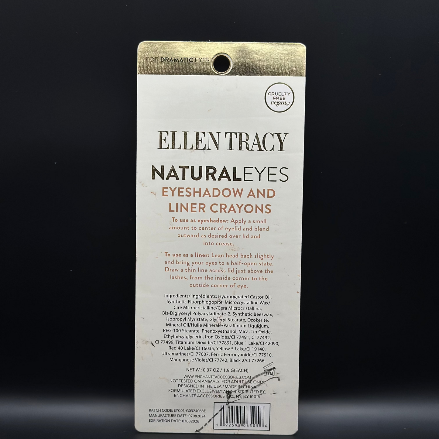 ✨ Ellen Tracy Natural Eyes: 2-Piece Eyeshadow & Liner Set