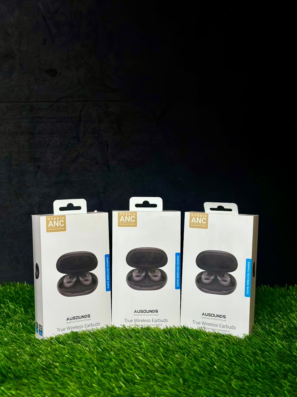 AUSOUNDS True Wireless Earbuds with ANC & Wireless Charging