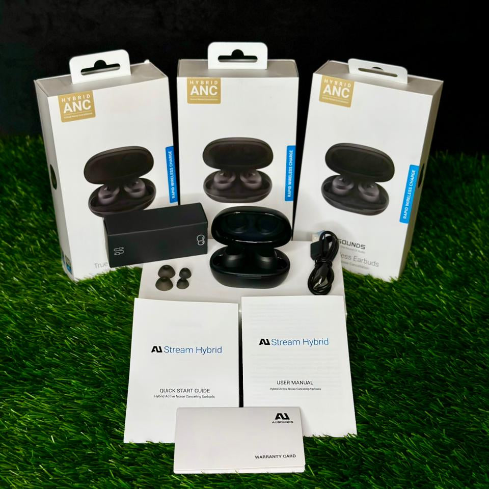 AUSOUNDS True Wireless Earbuds with ANC & Wireless Charging