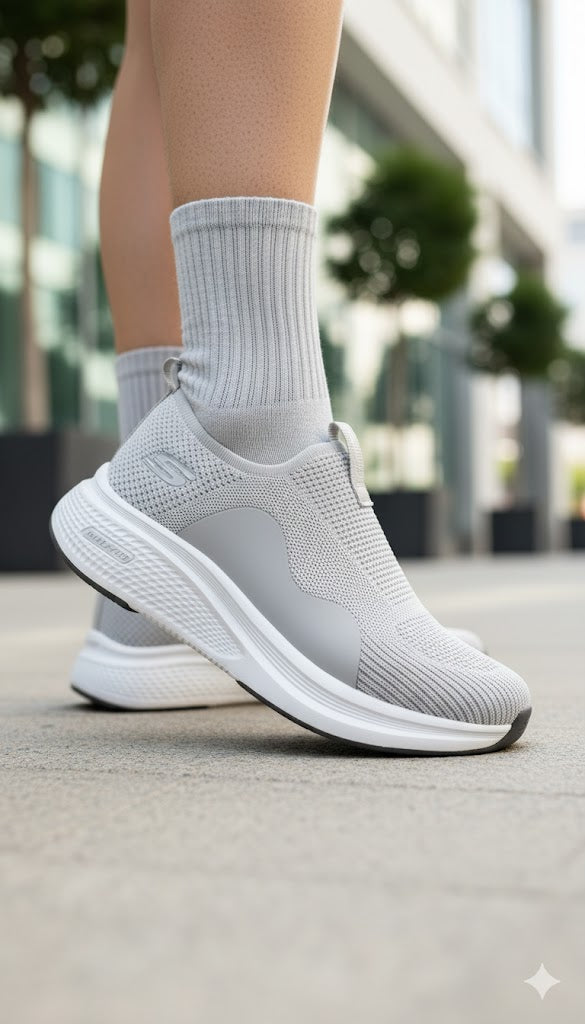 Elite Comfort, Effortless Style: Navy Slip-On Max Cushion Sneaker sizes 40 to 45